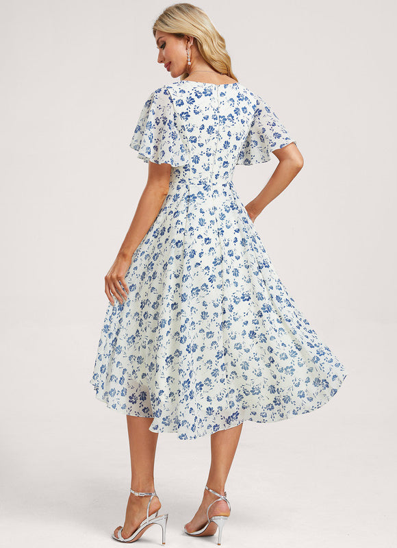 Robe Trapèze Fluide Asymétrique - gallery 4