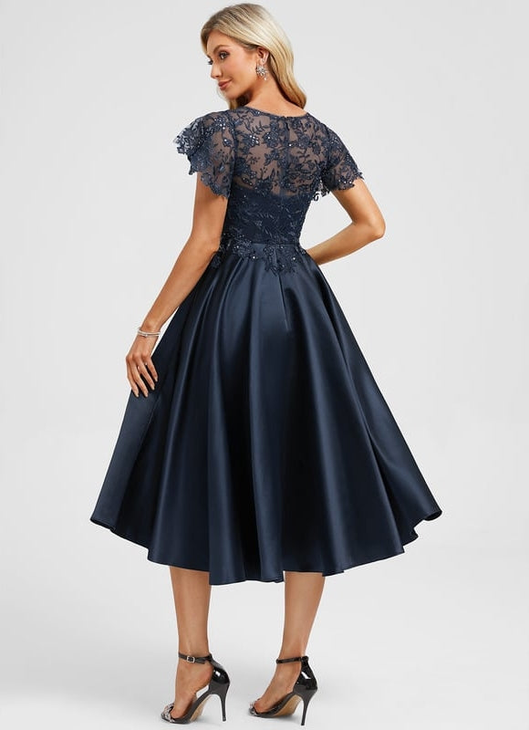 Robe De Cocktail Trapeze - gallery 5