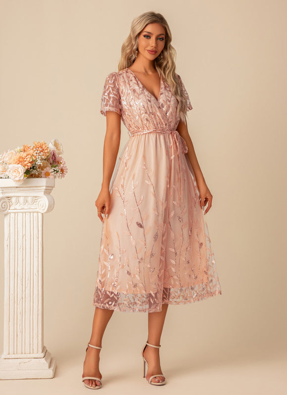 Robe Trapeze Sequin - gallery 2