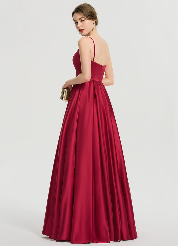 Robe Trapèze Satin Émeraude - gallery 3