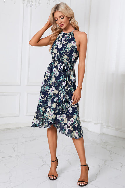 Robe Trapèze Florale Douce - gallery 2