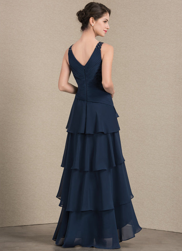 Robe Trapèze Gris Satiné Élégant - gallery 6