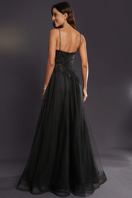 Robe Trapèze Tulle Azur Éthéré - gallery 2