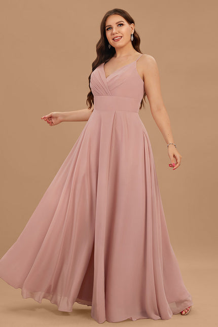 Robe Trapèze Bleu Élégant Longue - gallery 7