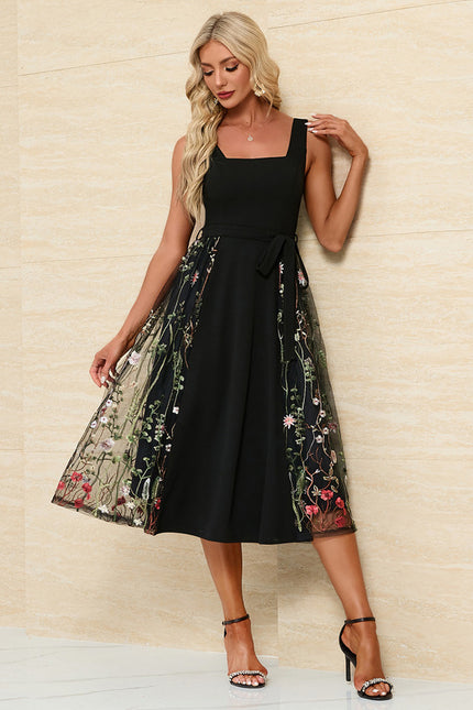 Robe Trapèze Jacquard Élégante - gallery 2