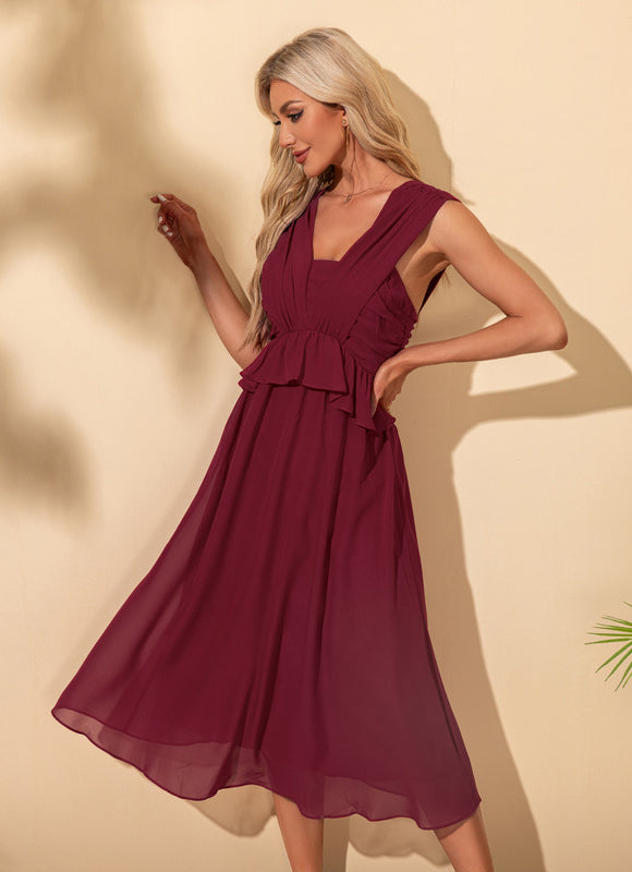 Robe Trapèze Noir Décorative - gallery 5