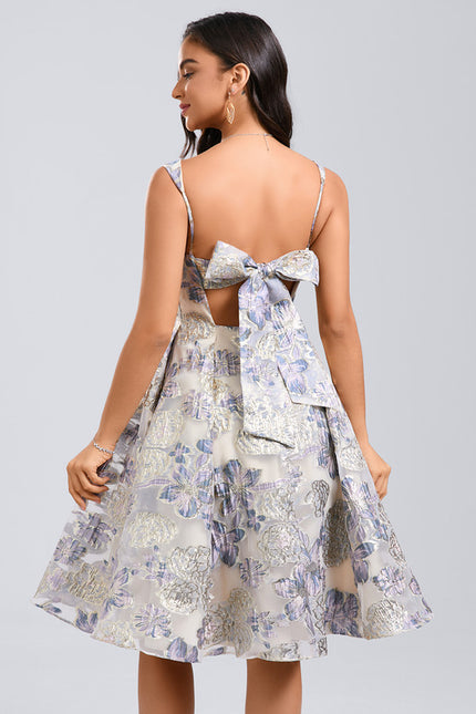 Robe Trapèze Jacquard Lumineuse - gallery 1