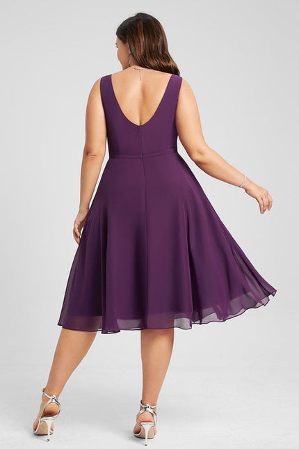 Robe Trapèze Violet Éclipse - gallery 9