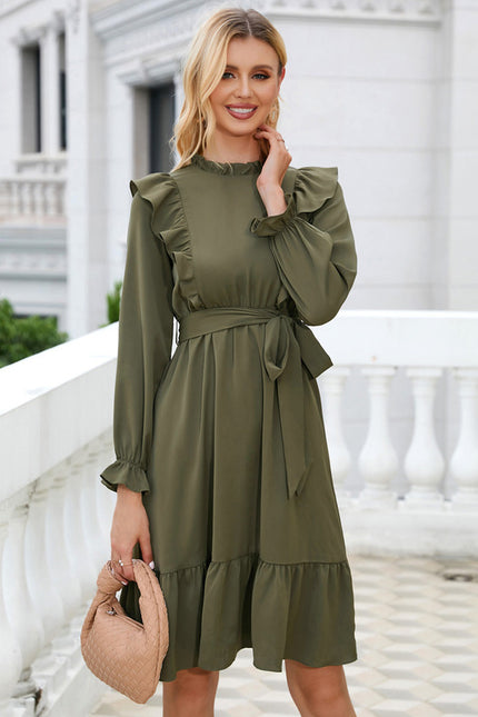 Robe Trapèze Olive Chic - gallery 4