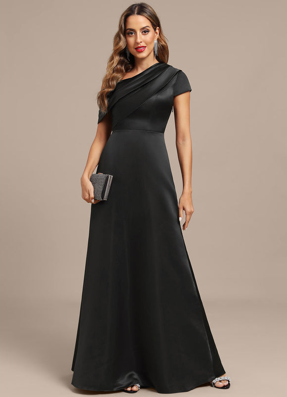 Robe Trapèze Satinée Élégante