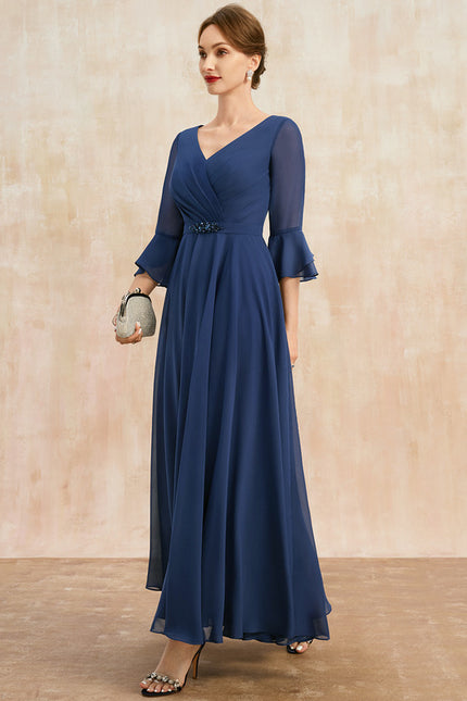Robe Trapèze Vert Émeraude Élégant - gallery 3