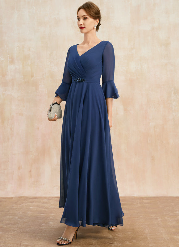 Robe Trapèze Vert Émeraude Élégant - gallery 3