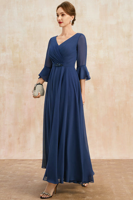 Robe Trapèze Vert Émeraude Élégant - gallery 3