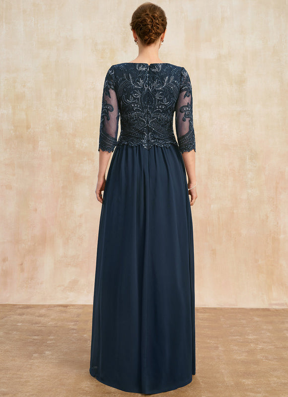 Robe Trapèze Élégance Marine Brodée - gallery 5