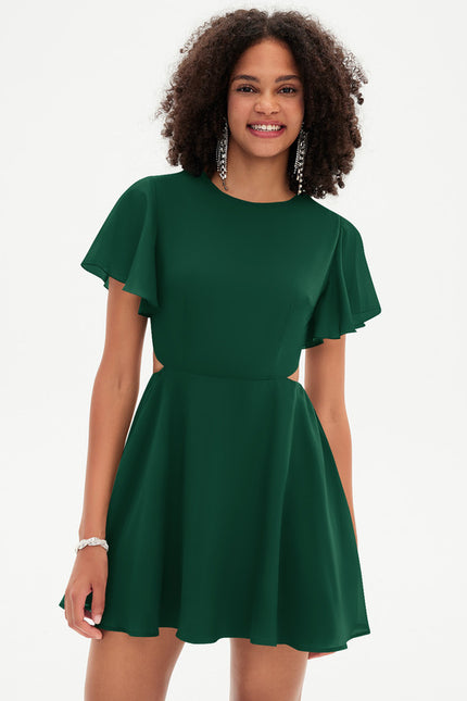 Robe Trapèze Éclat Vert Urban - gallery 3