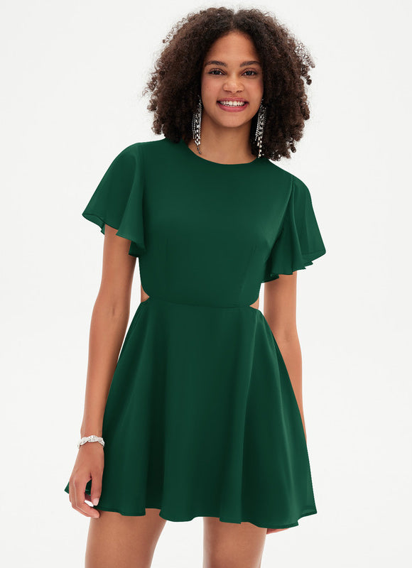 Robe Trapèze Éclat Vert Urban - gallery 3
