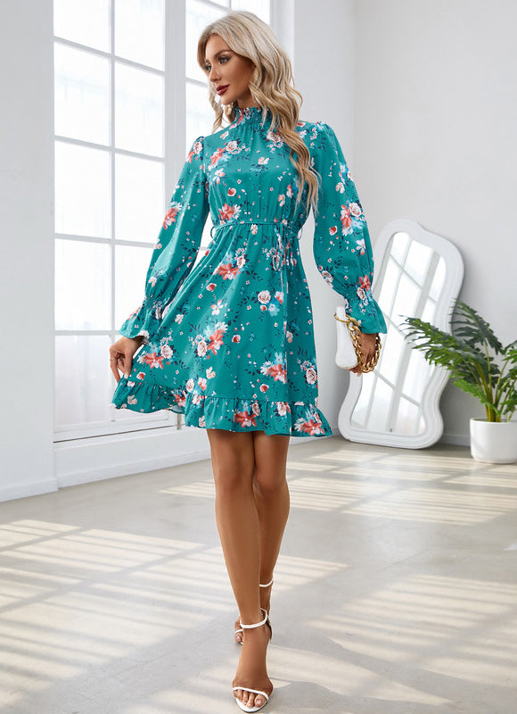 Robe Trapèze Flocon Pêche - gallery 4
