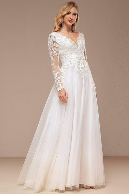 Robe Trapèze Luxe Évanescent - gallery 4