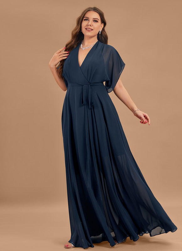 Robe Trapèze Longue Beige Élégante - gallery 7