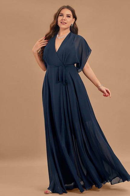 Robe Trapèze Longue Beige Élégante - gallery 7