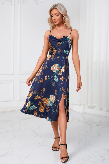 Robe Trapèze Fleur De Pêche - gallery 2