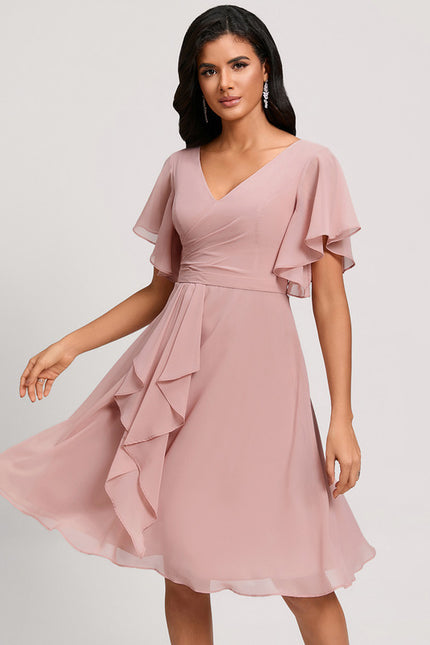 Robe Trapèze Émeraude Volante