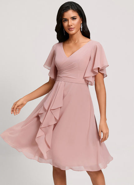 Robe Trapèze Émeraude Volante