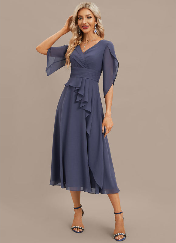 Robe Trapèze Vaporeuse Sereine - gallery 1