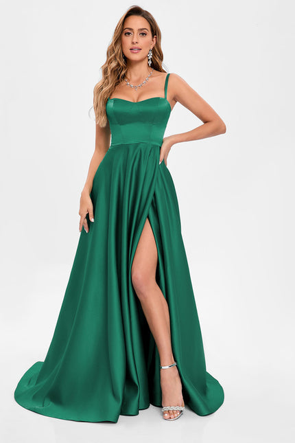 Robe Trapèze Éclat Satiné
