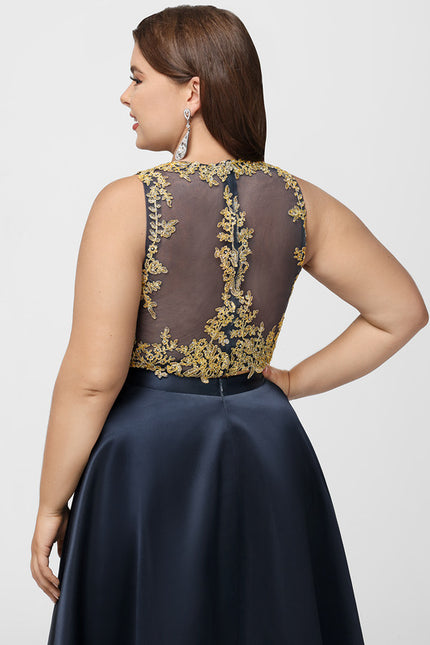 Robe Trapèze Satin Étoile Mystique - gallery 9