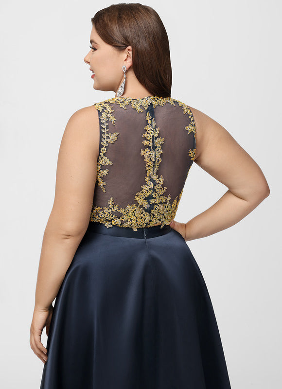 Robe Trapèze Satin Étoile Mystique - gallery 9