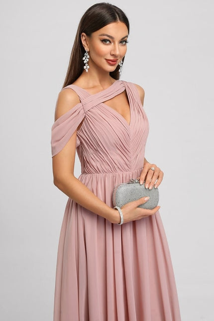 Robe Trapèze Plissée Émeraude - gallery 4