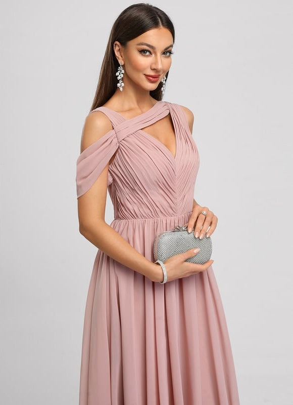 Robe Trapèze Plissée Émeraude - gallery 4