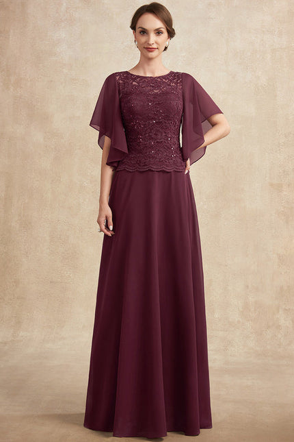 Robe Trapèze Longue Violetée - gallery 4