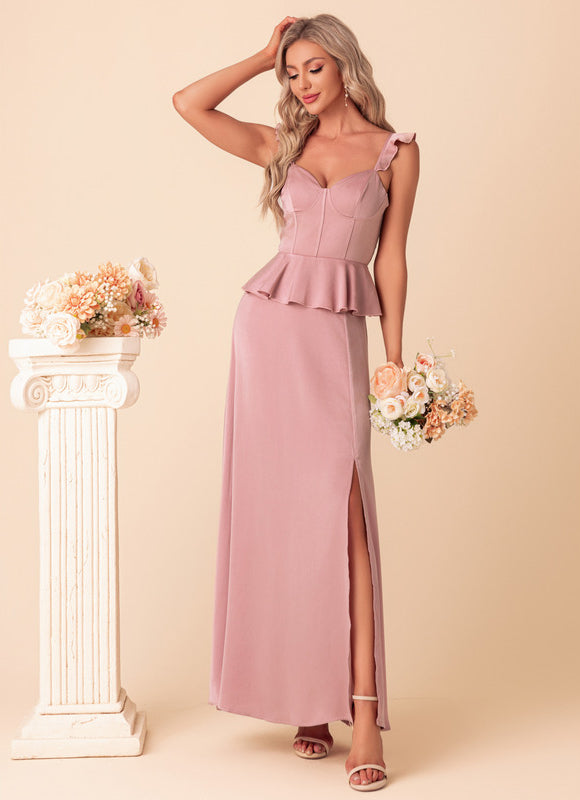 Robe Trapèze Satin Chic Maxi - gallery 2