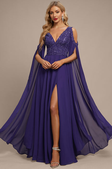 Robe Trapèze Éclat De Violettes