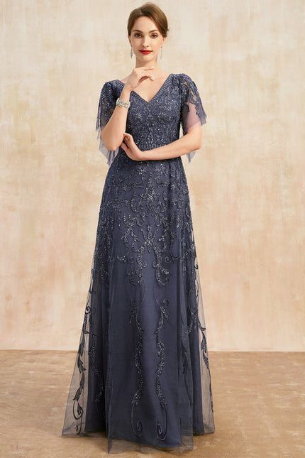 Robe Trapèze Élégance Tulle Cristal - gallery 2