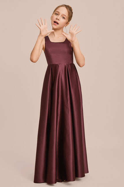Robe Trapèze Satin Ciel Doux - gallery 4