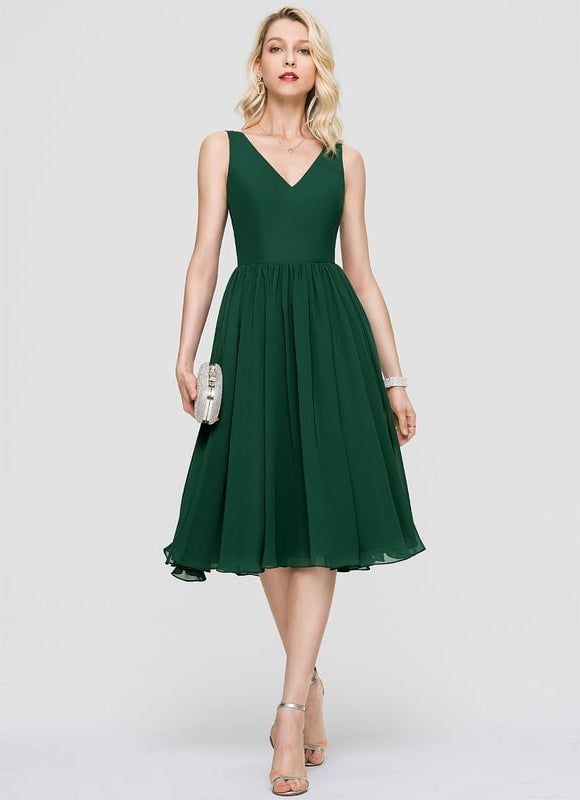 Robe Trapèze Drapé Élégant Chic - gallery 7