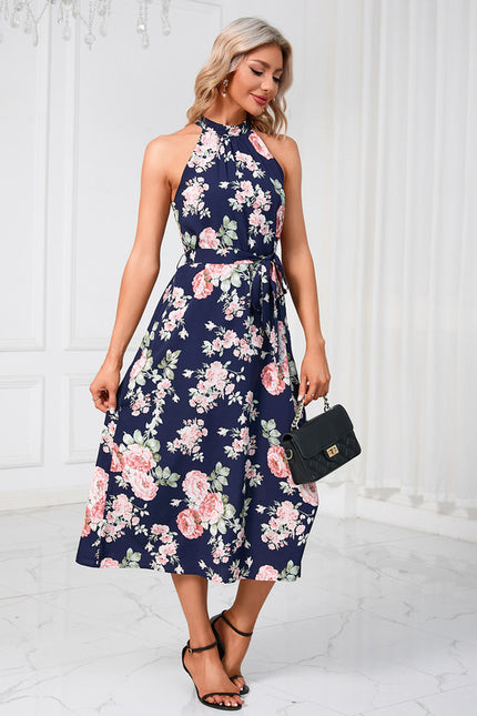 Robe Trapèze Élégance Tropicale - gallery 6