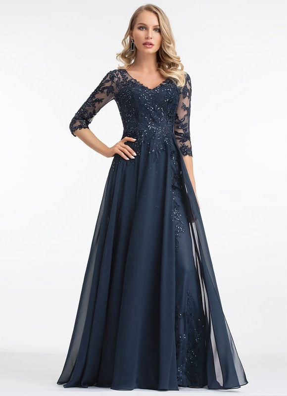 Robe Trapèze Glamour Vaporeuse - gallery 1
