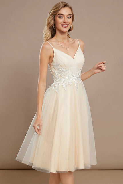 Robe Trapèze Raffinement Tulle Couture - gallery 2
