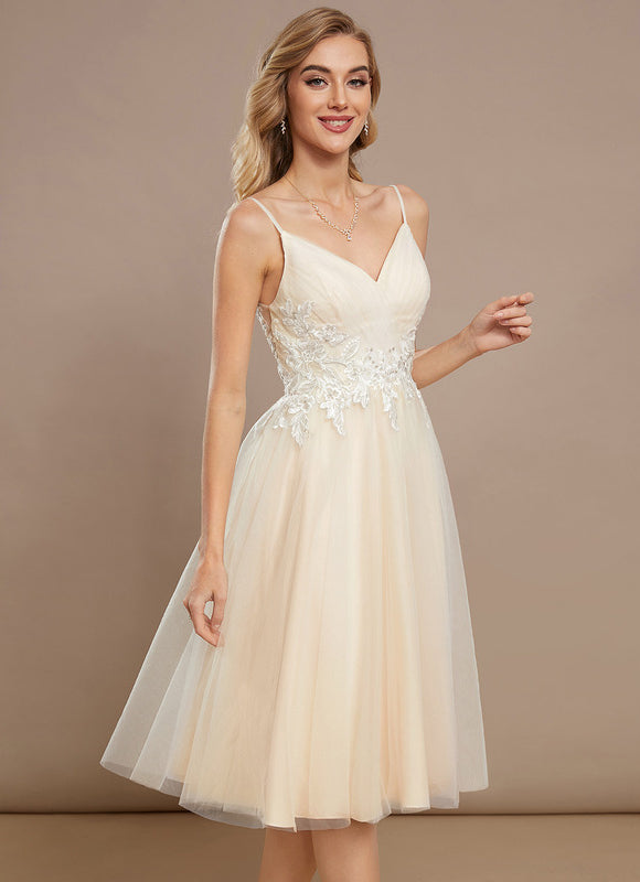 Robe Trapèze Raffinement Tulle Couture - gallery 2