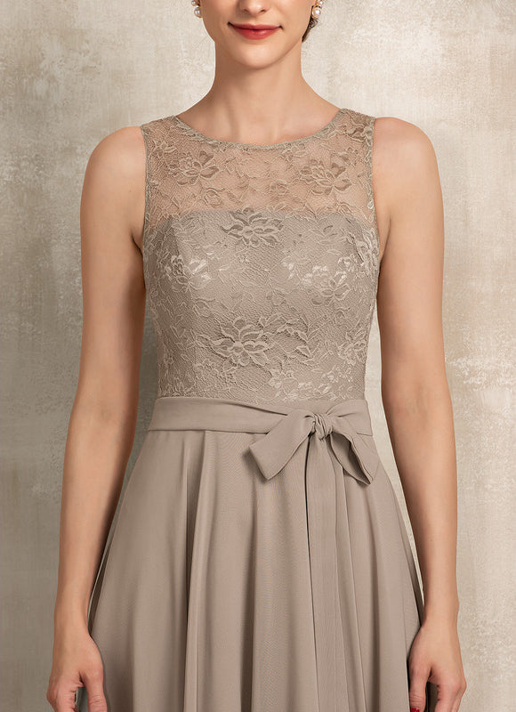 Robe Trapèze Mi-Longue Cérémonie - gallery 4