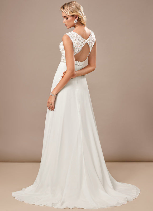 Robe Trapèze Éthérée Satinée - gallery 4