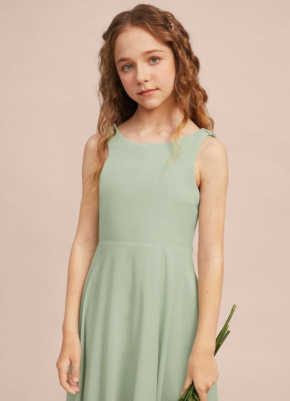 Robe Trapèze Bleu Doux Éclat - gallery 5