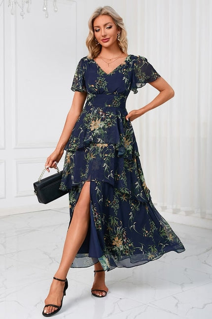 Robe Trapèze Fleur Rose Éthérée - gallery 8