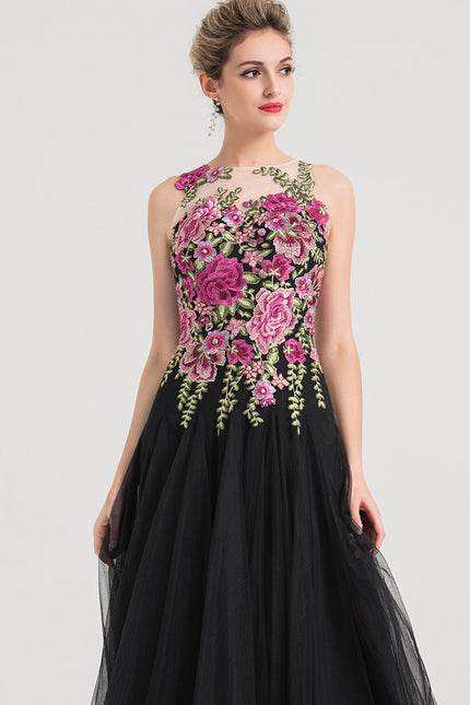 Robe Trapèze Fleur De Sombrelle - gallery 1