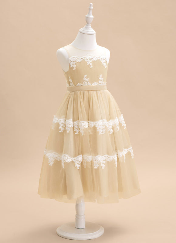 Robe Trapèze Rêve Doré Éthéré - gallery 4