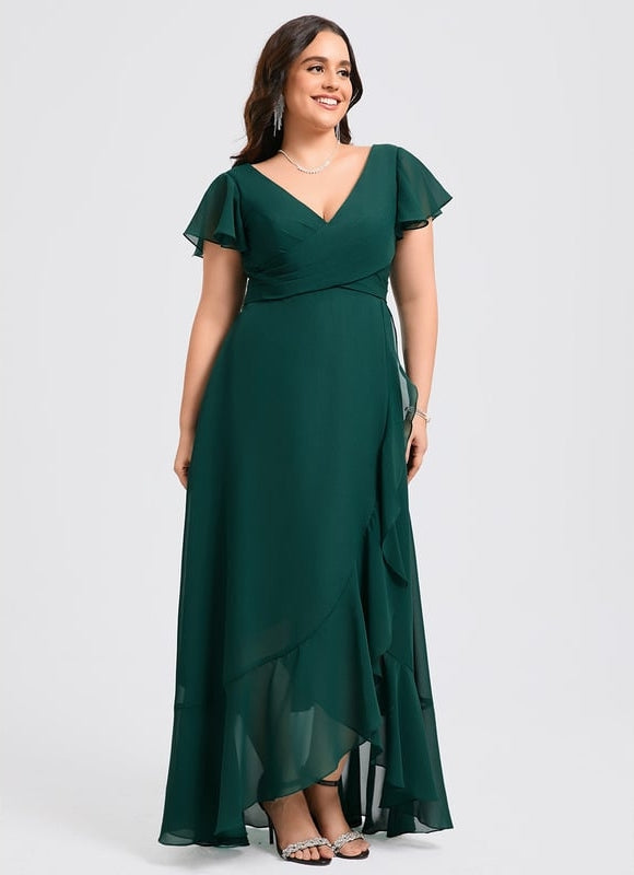 Robe Trapèze Fluide Asymétrique - gallery 8
